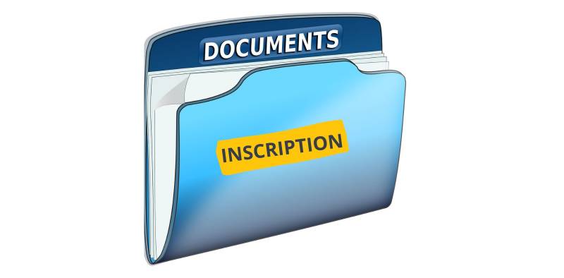 dossier d'inscription